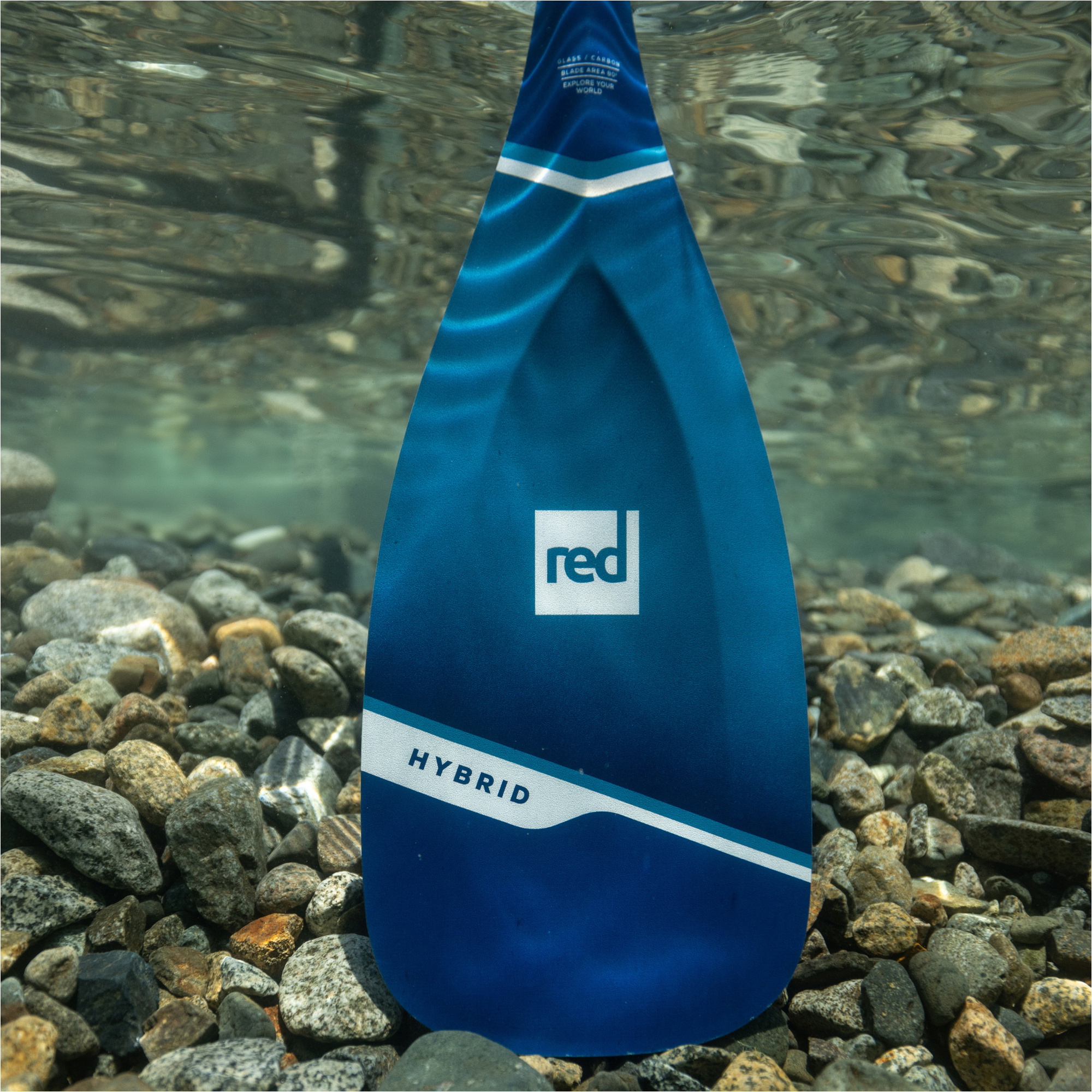 2026 Red Paddle Co Hybrid 3-delt Pagaj 001-002-010-0026 - Blå / Black